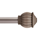 5/8" Beckett Curtain Rod With Cap Finials, 28" to 86"