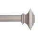 1" Mission Curtain Rod With Stacked Square Finials, 48" to 86"