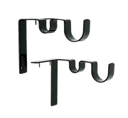 Double Curtain Rod Brackets