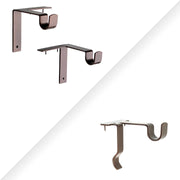 Single Curtain Rod Brackets