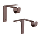 Single Curtain Rod Brackets