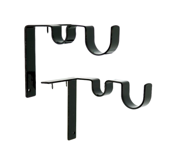 Double Curtain Rod Brackets