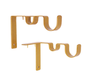 Double Curtain Rod Brackets